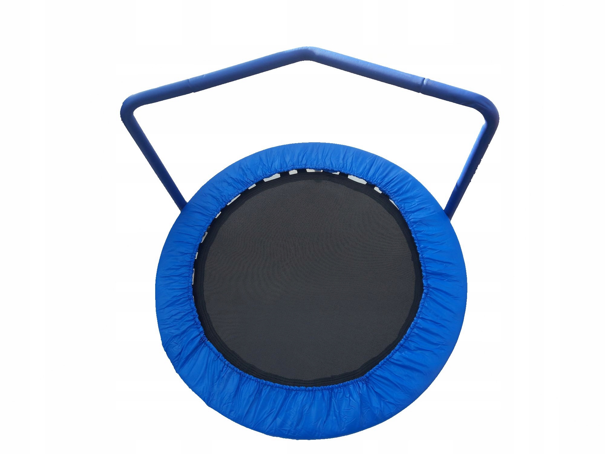 Domácí trampolína pro děti o průměru 90 cm, 30 pružin, odnímatelná rukojeť.