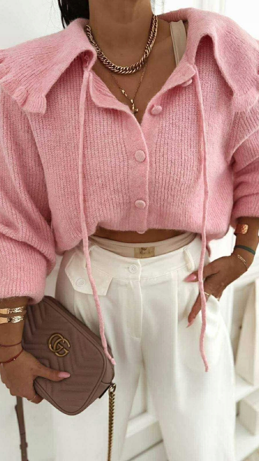 Svetr Eri Růžový U