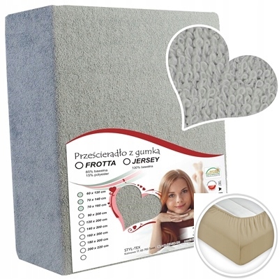 

Prześcieradło Frotta Z Gumką 70x120 Grube Polskie