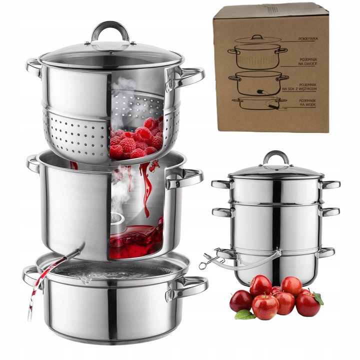 Sokownik Rossner 8 l srebrny