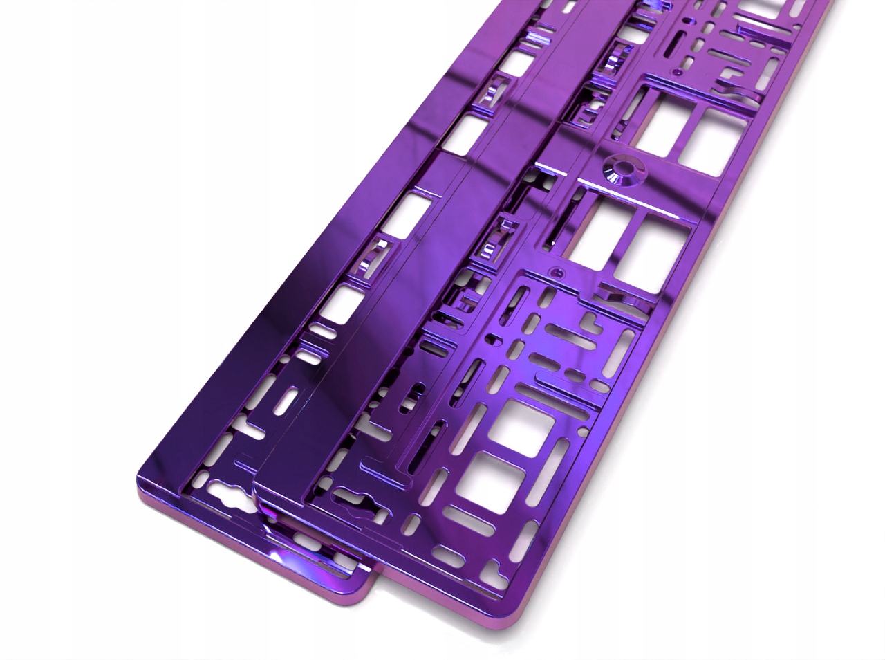 2 X RAMKA POD TABLICE REJESTRACYJNE FIOLET + 2 kpl. wkrętów GRATIS!!! Producent Amio