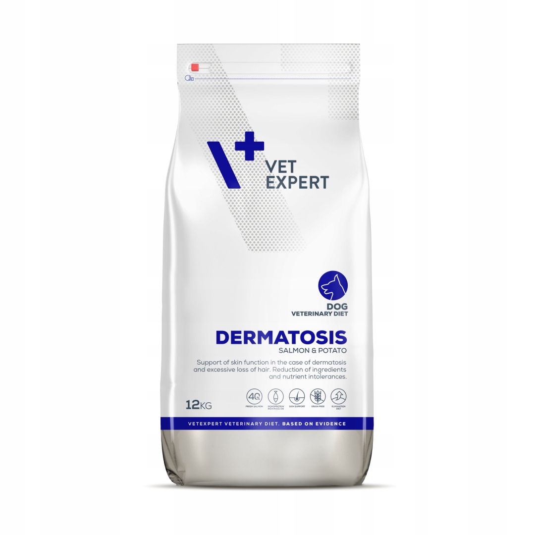 Levně Vet Expert Dermatosis Losos s bramborami 12 kg