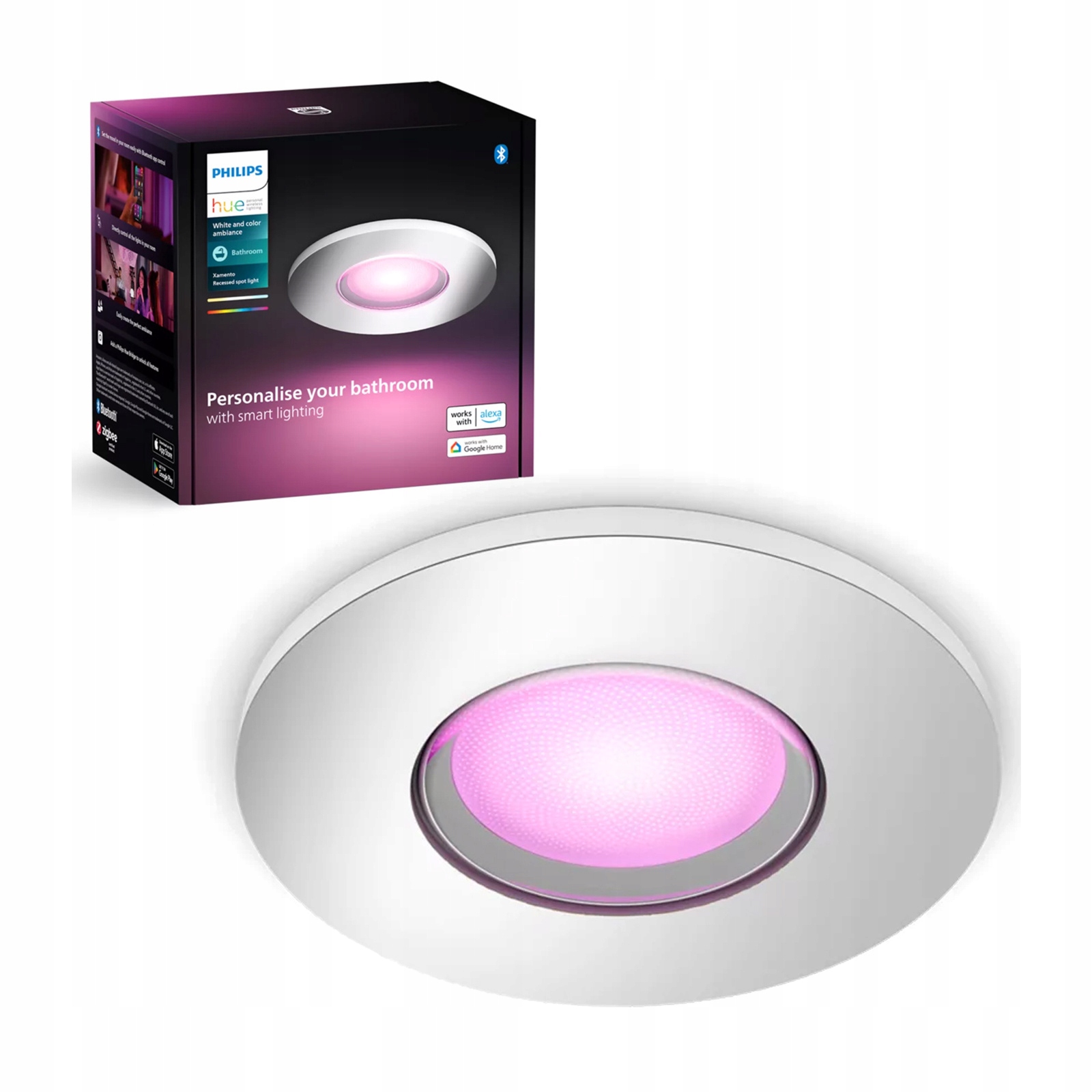 Podomietkové svietidlo Led 4.2W IP44 Cct Rgb Okrúhle Philips Hue