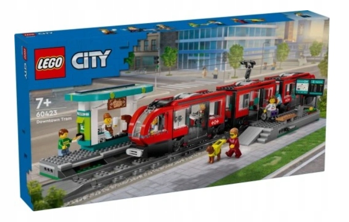 Lego 60423 City Městská Tramvaj Se Stanicí