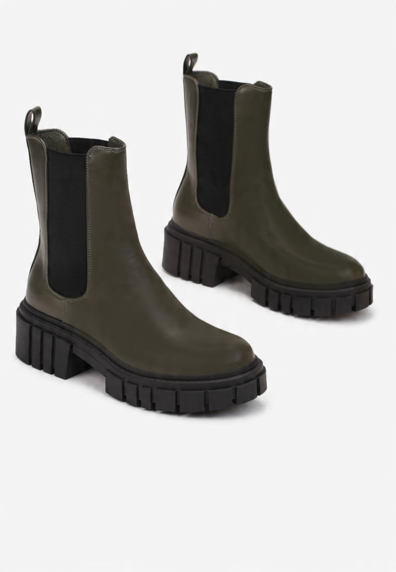 

Renee Khaki Botki damskie 37 Ekoskóra