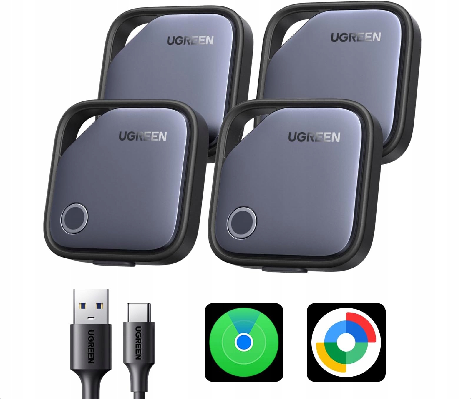Lokalizátor Klíčů Smarttag 4KS Bluetooth Ios Android Usb-c Finder
