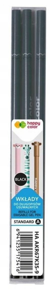 

Wkłady wymazywalne czarne Happy Color 3 szt uszaki