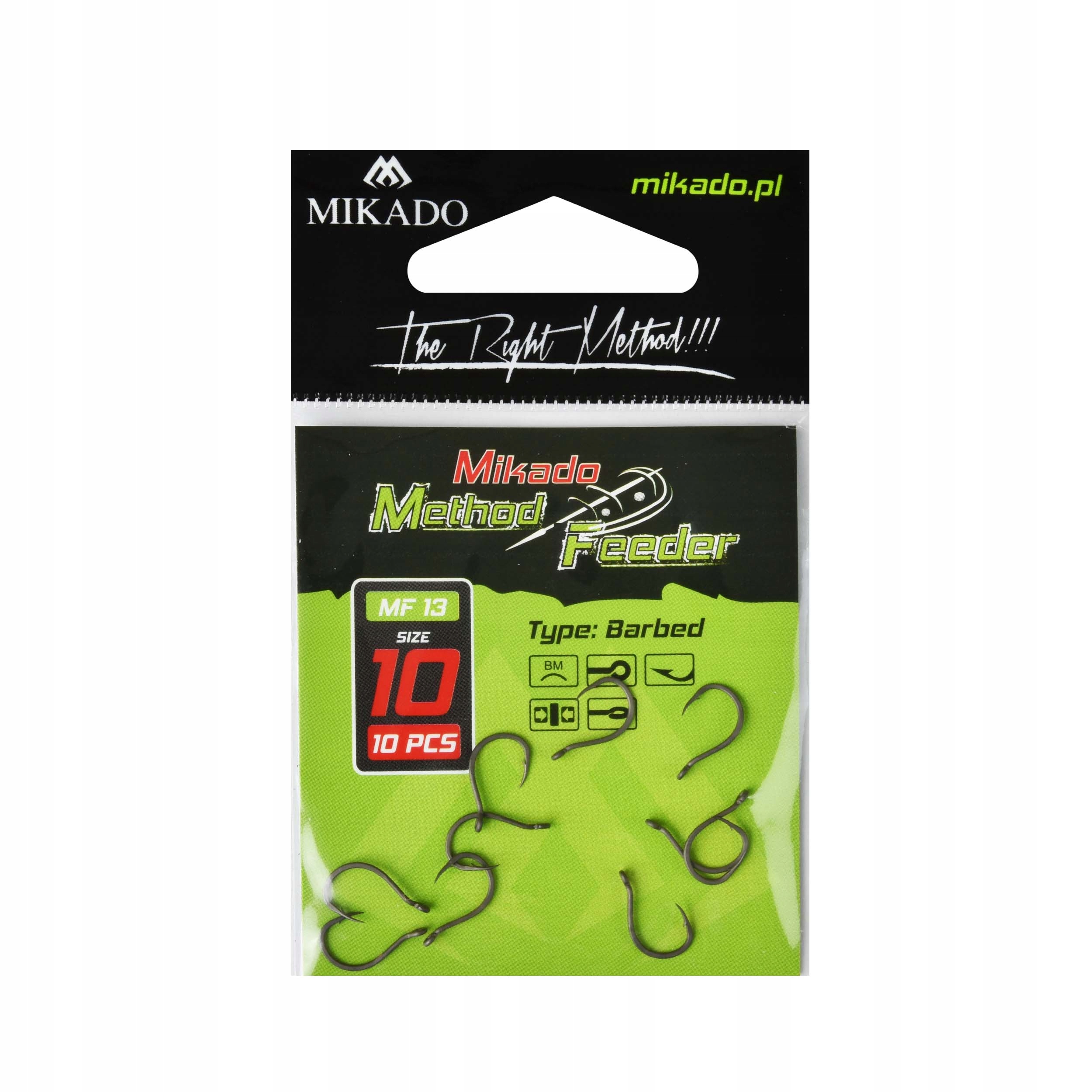 

Haki method feeder Mikado HMF13 r.10 op 10szt