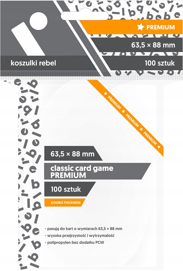 

Koszulki na karty Rebel 63,5x88 mm Classic Premium