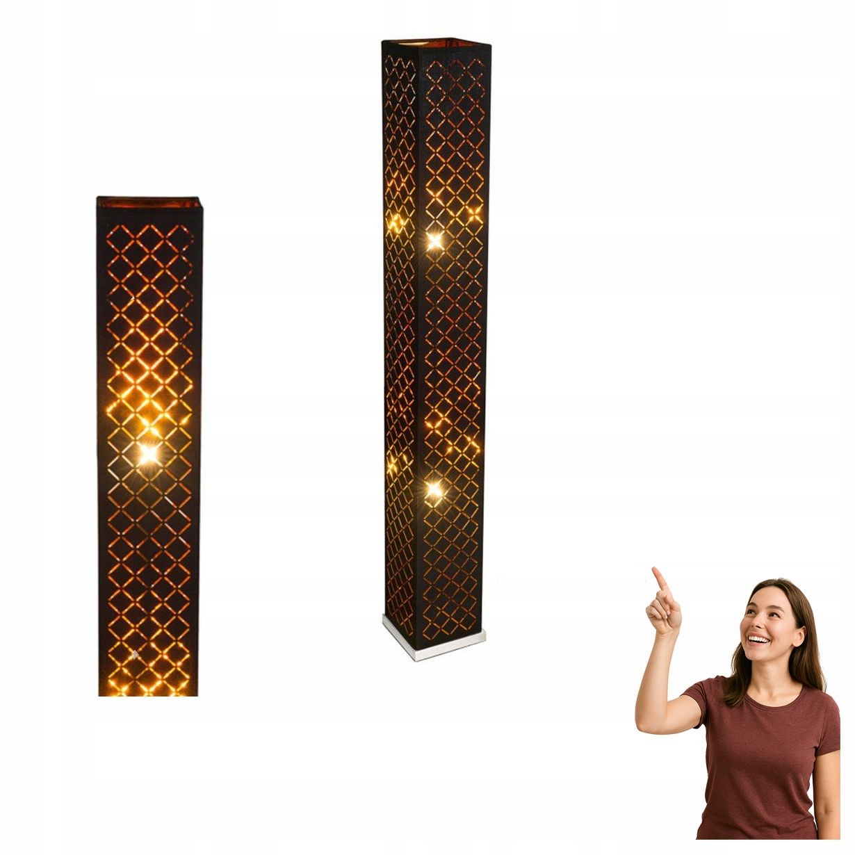 Podlahová lampa Clarke 15229S2 Globo