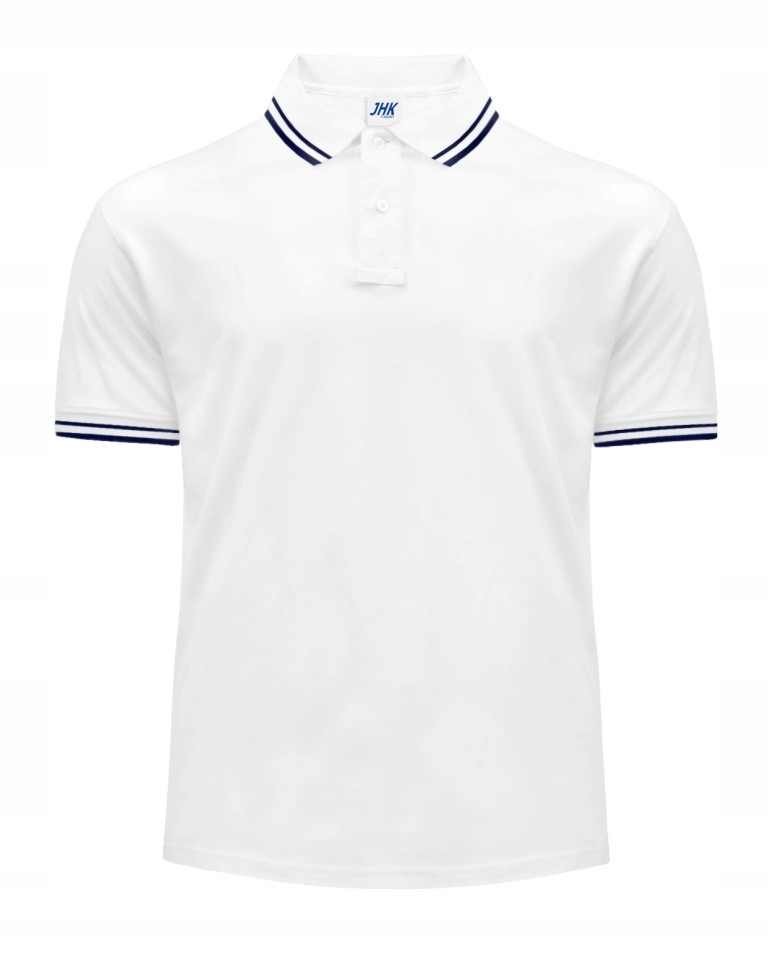 

Koszulka Polo męska Jhk Contrast White/navy L