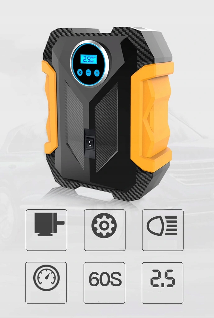 KOMPRESOR SAMOCHODOWY Pompka Sprezarka 12V LED LCD Manufacturer n Inny