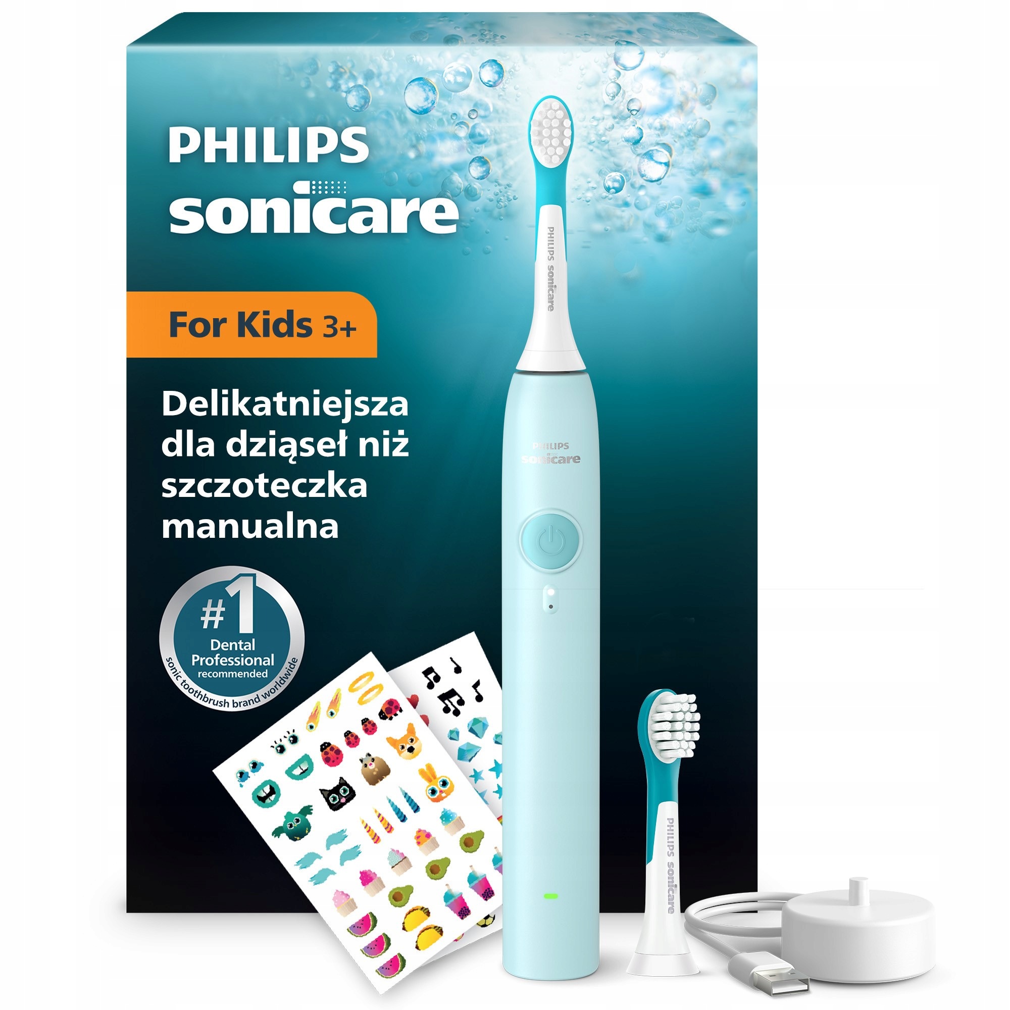 Szczoteczka soniczna elektryczna dla dzieci Philips Sonicare HX6500/23
