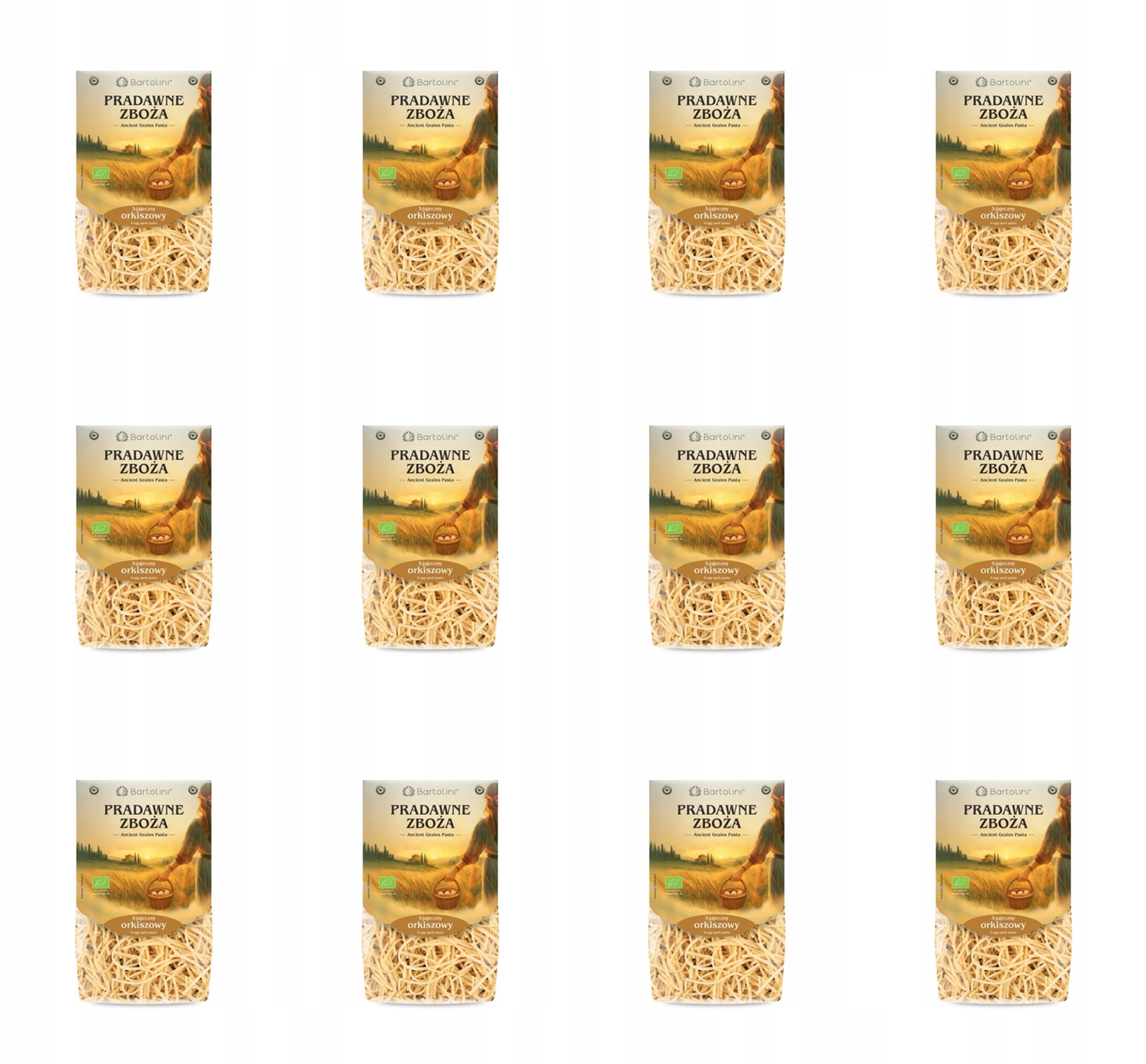 Těstoviny Bartolini ekologické špaldové 3 vaječné nudle 250 g X12