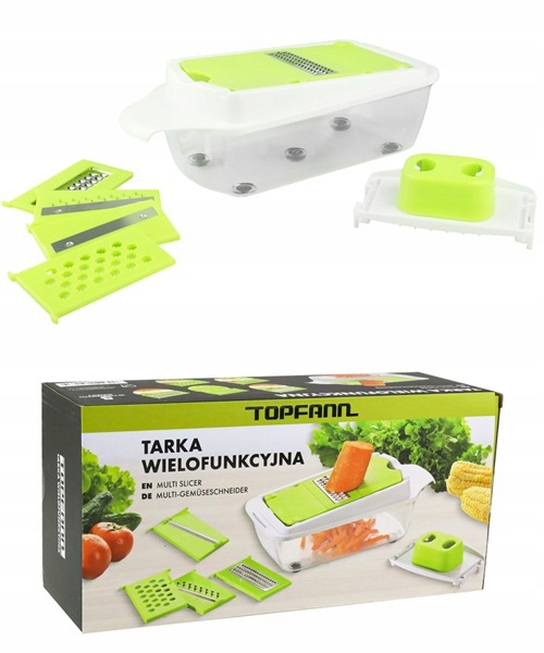 

Tarka Do Warzyw Z Pojemnikiem Krajacz 5 Ostrzy