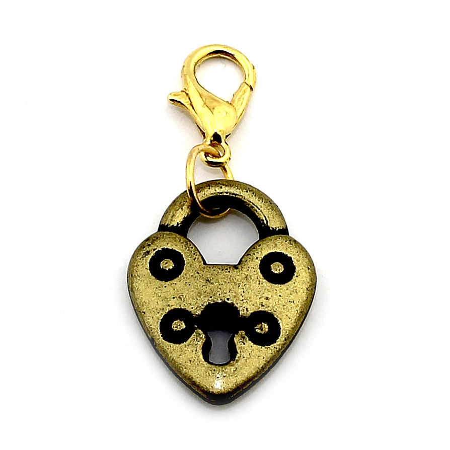 

Zawieszka Do Bransoletek Charms Serce Kłódka