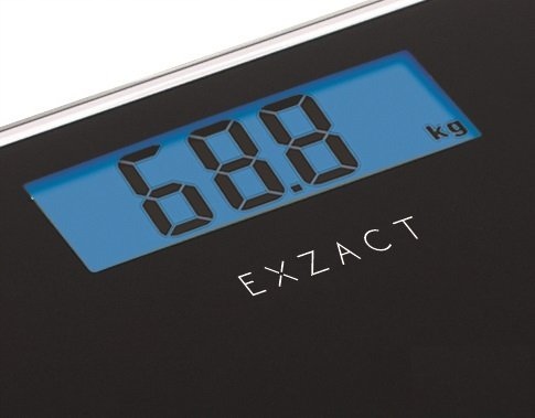 EXZACT Waga Elektroniczna Łazienkowa Cyfrowa 180kg LCD Czarna — miniatura 8