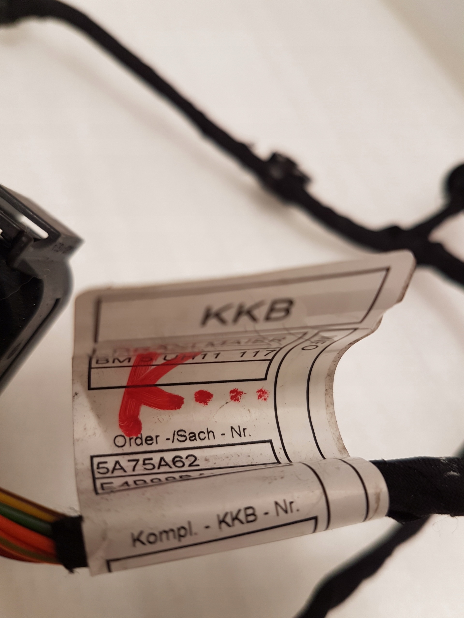 bundle wiring PDC rear part BMW X5 G05 5A75A60 5A75A62