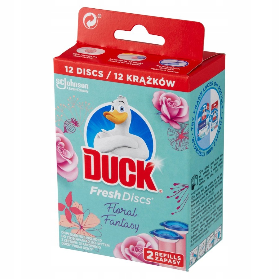 

Duck Fresh Discs Żelowy krążek do Wc Floral zapas