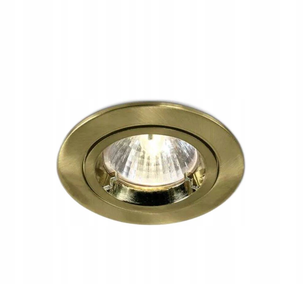 PANEL LAMPA WPUST OPRAWA OPRAWKA MAT MATOWY MOSIĄDZ MOSIĘŻNY ALIKI GU4 MR11