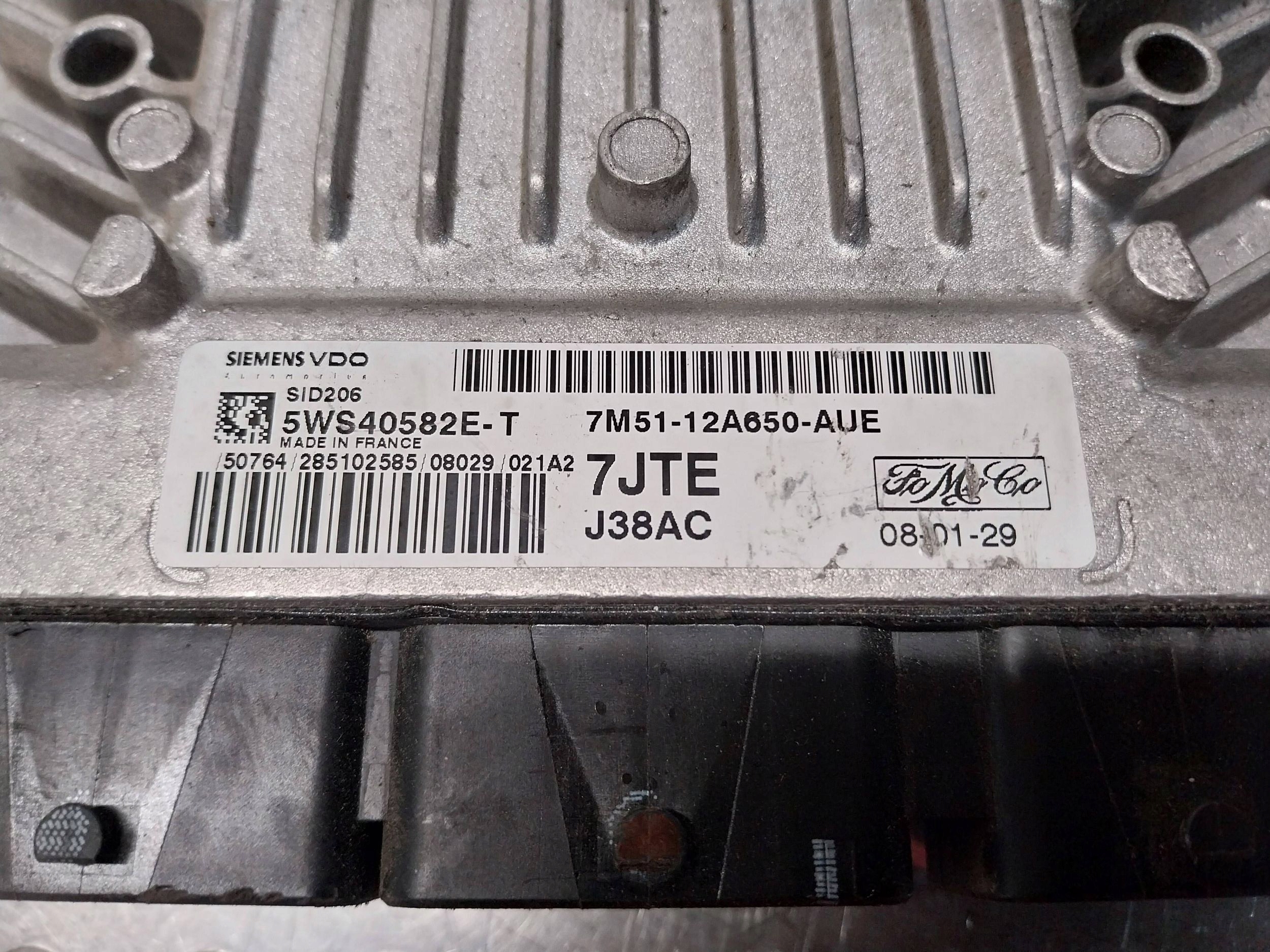 computer control unit of the engine 7M51-12A650-AUE FORD C-MAX MK1 FOCUS MK2 1.8TDCI