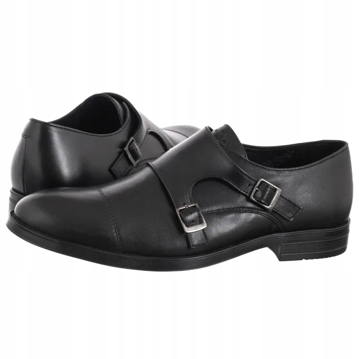 Pánské klasické polobotky Kožená obuv Wojas Černá 10265-51