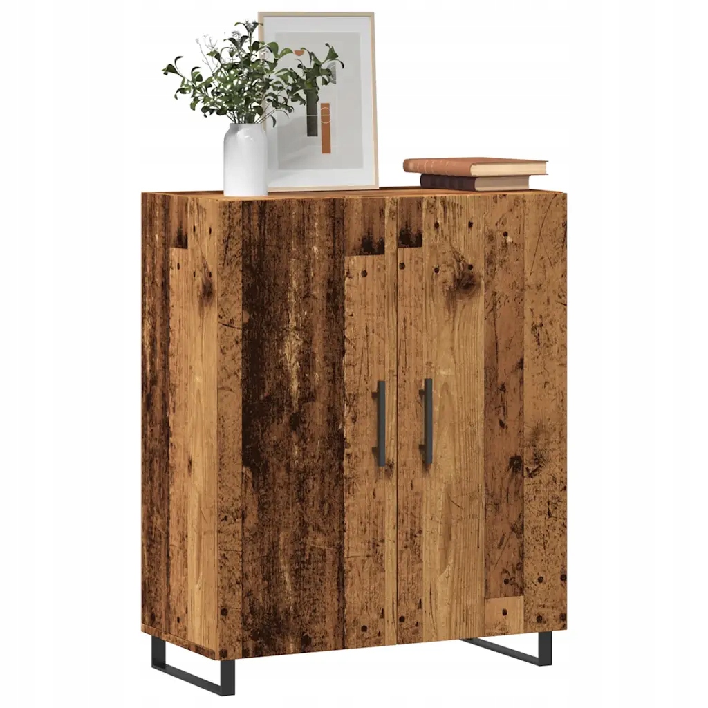 Příborník old wood 69,5 x 34 x 90 cm kompozitní dřevo Hnědá 857181