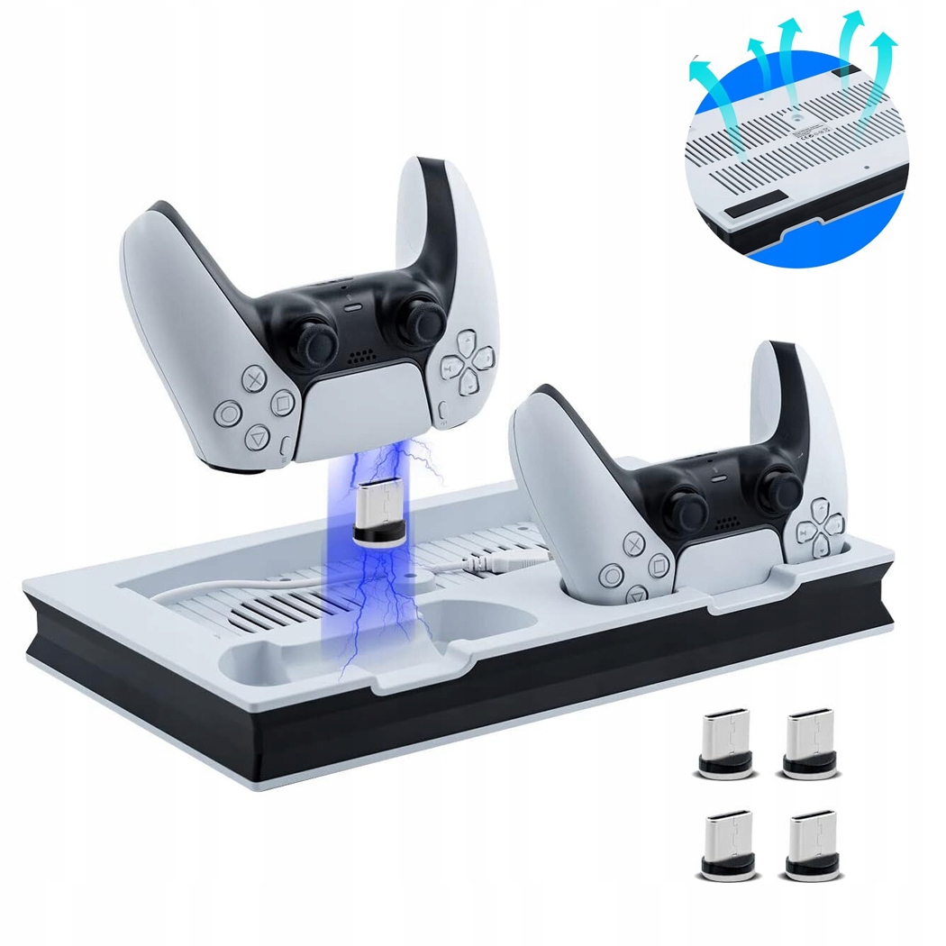 Stacja Ładowarka Wentylatora Chłodząca Podstawka Do Padów Cyfrowej PS5 /PS5