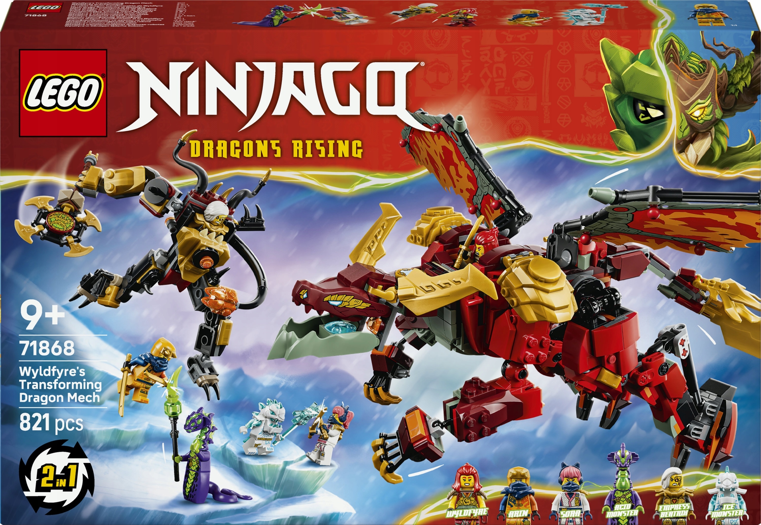 Lego Ninjago Transformujący smoczy mech Wyldfyre 71868