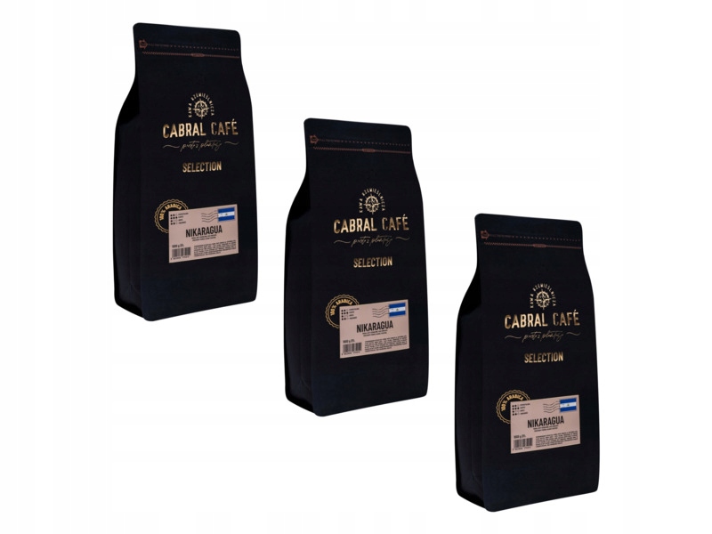 Kawa ziarnista Cabral Cafe Selection Nikaragua 3 x 1 kg