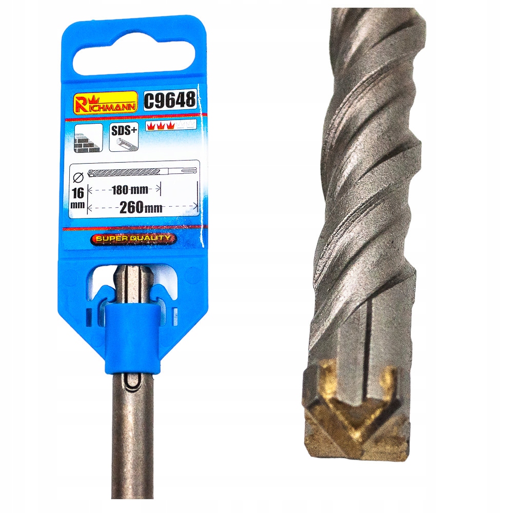 

Wiertło Do Muru Betonu fi 16x260 mm Sds-plus Widia