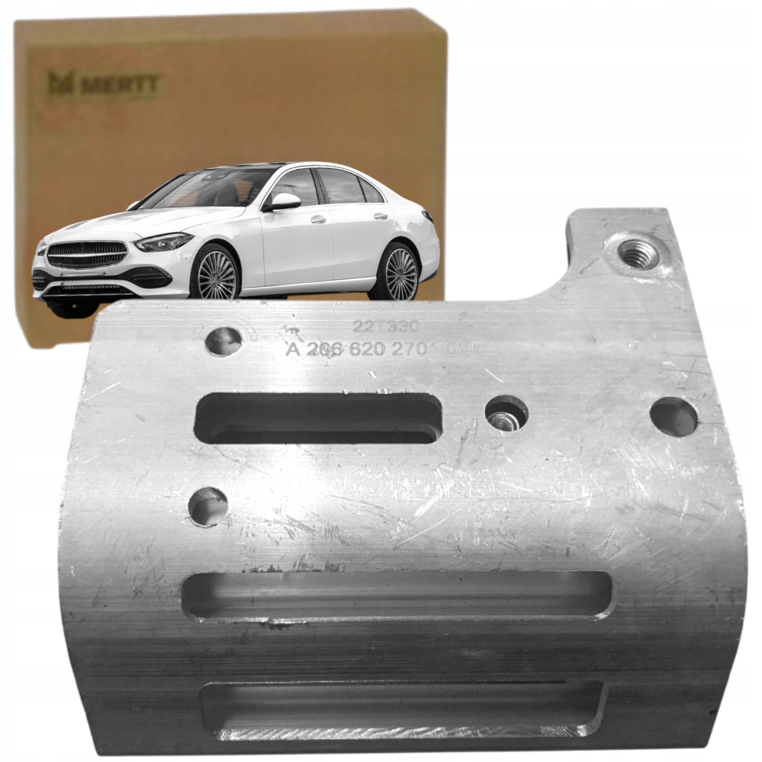Mercedes C třída W206 S206 2021+ Držák spodního nosníku Levý přední pás