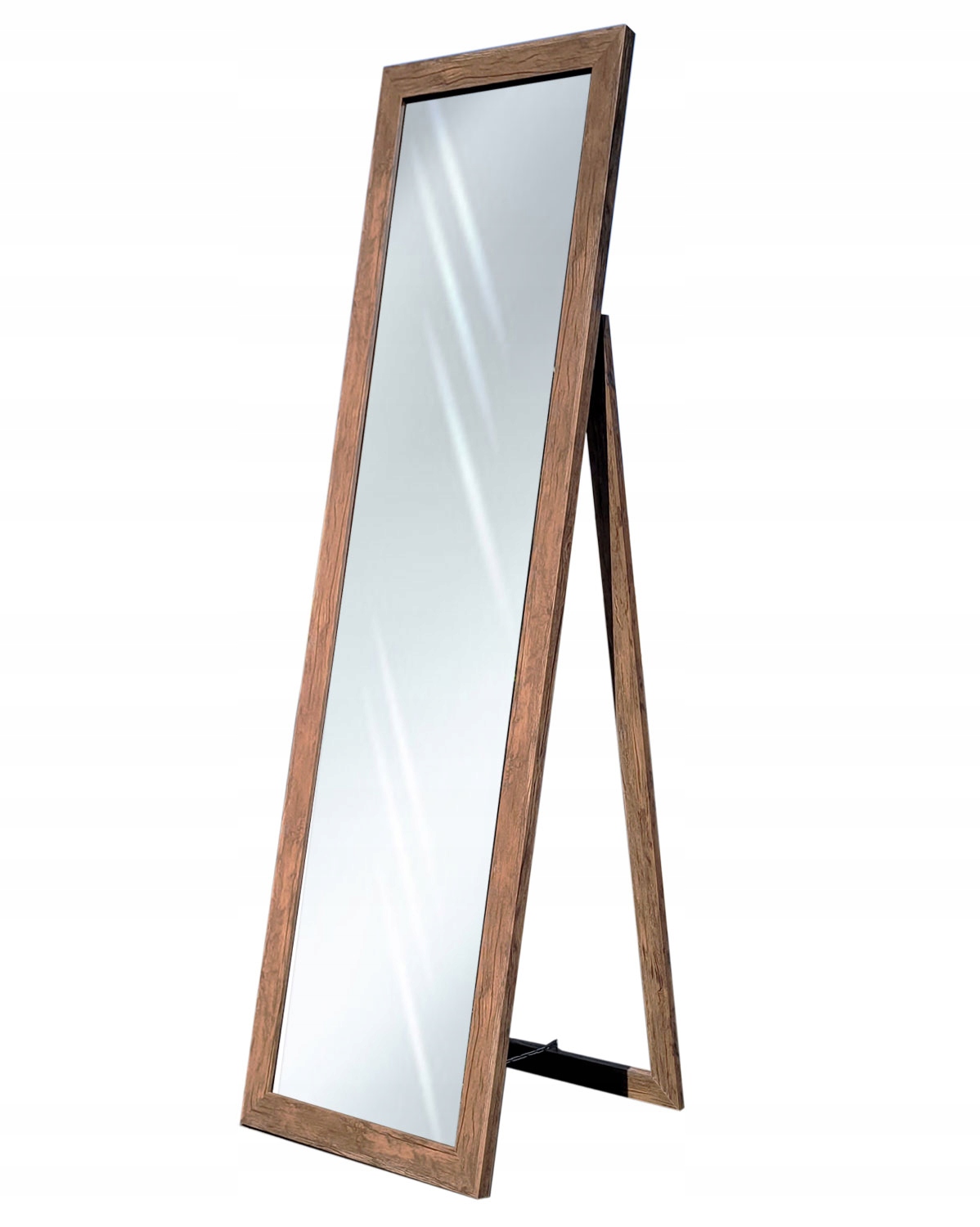

Lustro w ramie Stojące 160x50 postarzane drewno