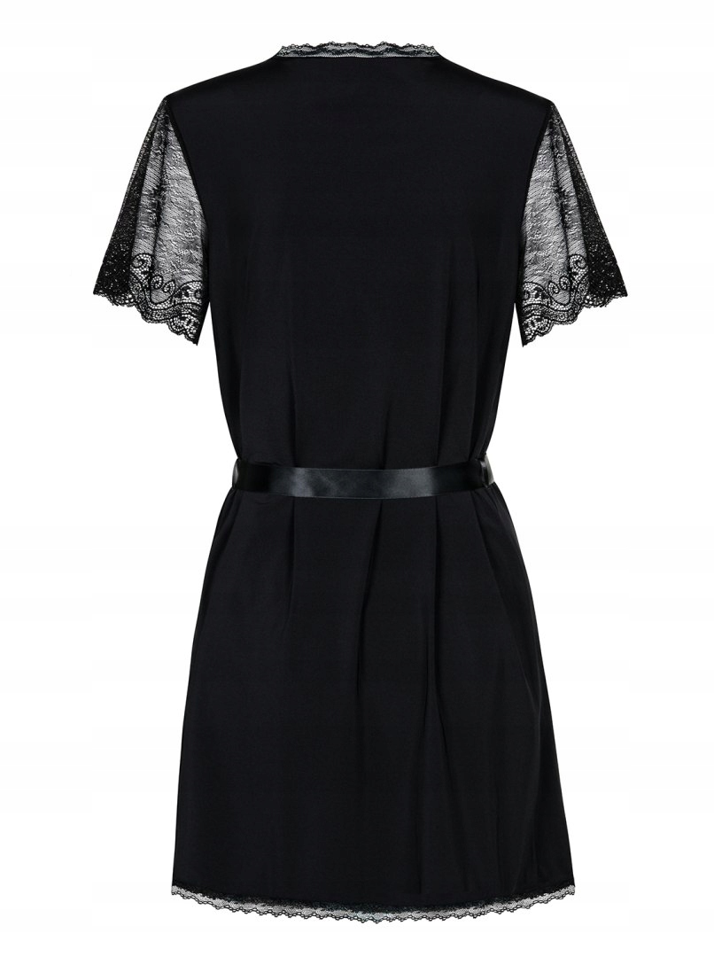 Czarny szlafroczek stringi komplet obsessive s/m Płeć kobieta