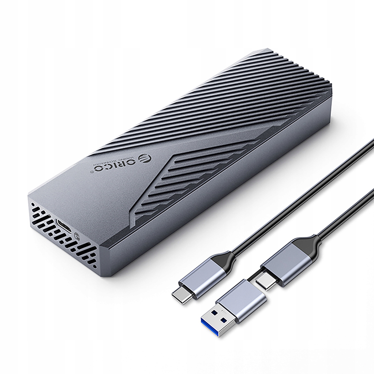 Vrecko Na Disk M.2 Nvme Ssd Adaptér Usb-c 3.2 20 Gb/s Šedá
