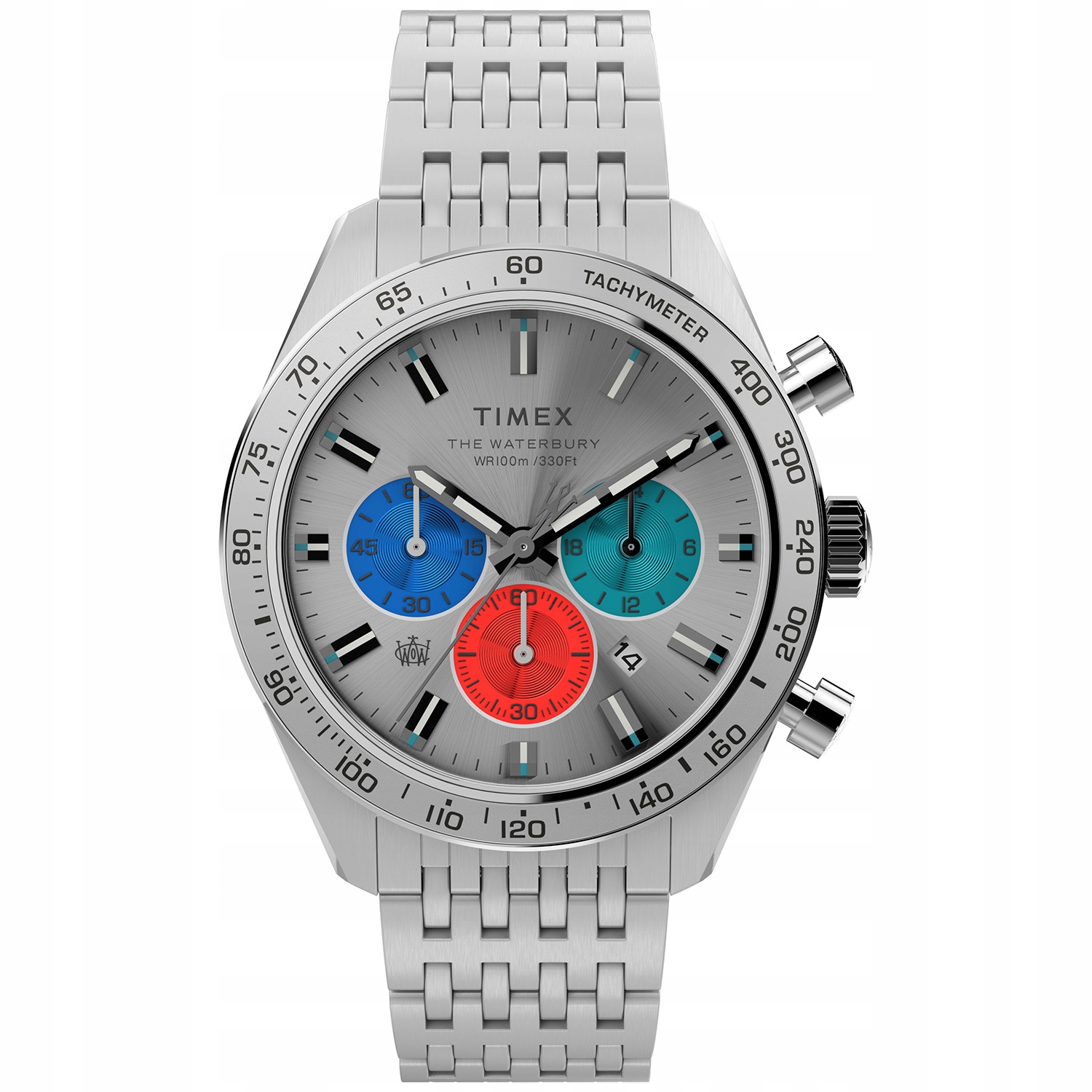 Pánské Hodinky Timex TW2V42400 stříbrný náramek