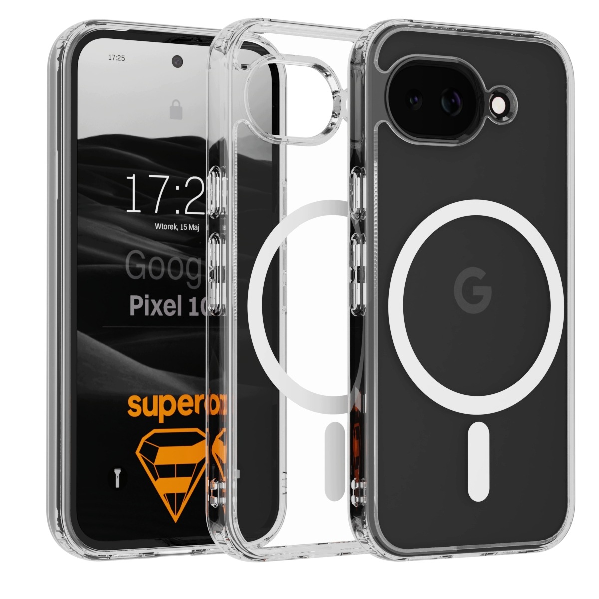 Etui do Google Pixel 10a do MagSafe, wzmacniane magnetyczne, ochronny case