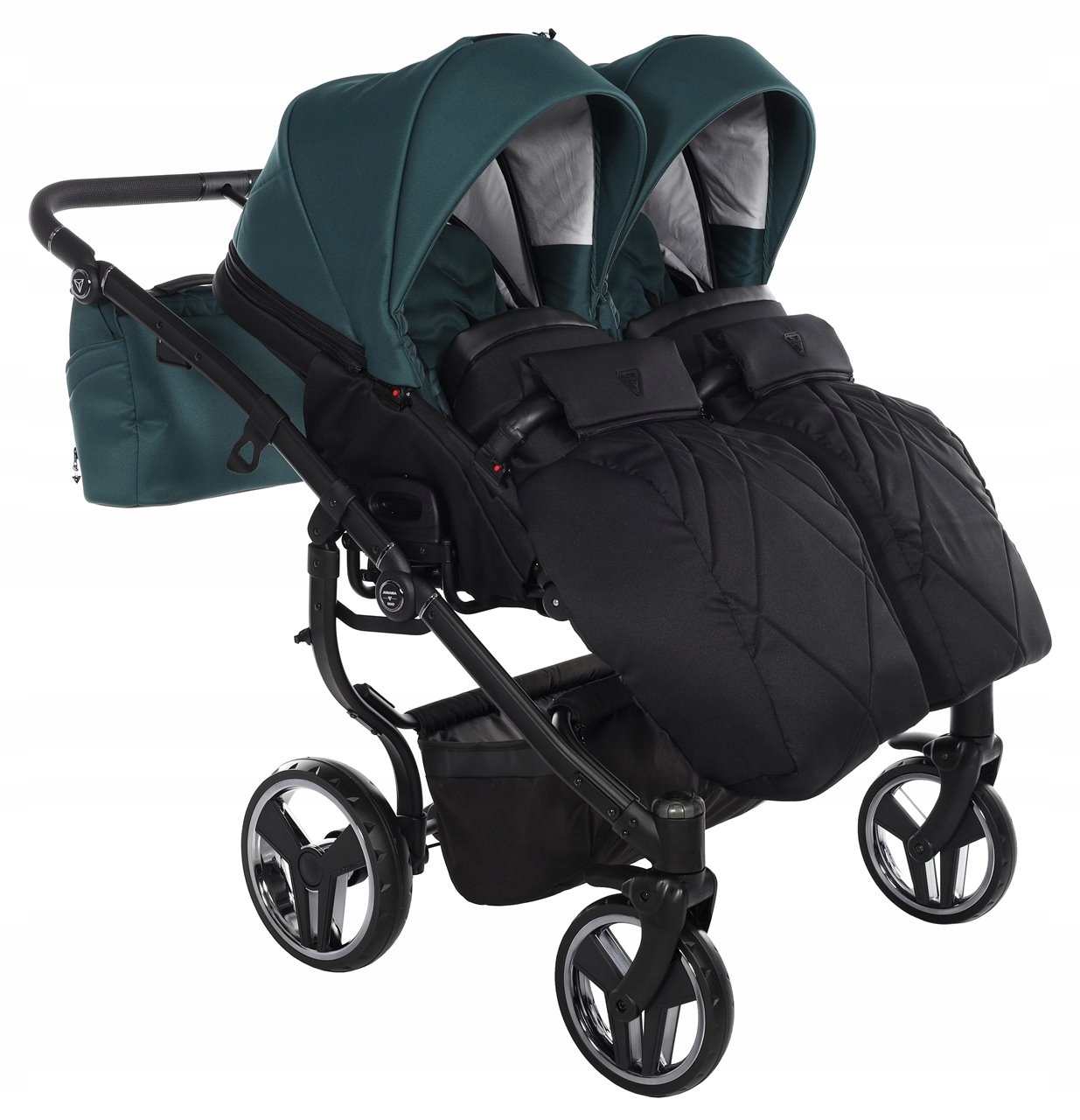 Junama Duo V3 WÓZEK BLIŹNIACZY 2w1 03 | Jeden Obok Drugiego | Tylko 78 cm! Typ siedziska Rozkładane