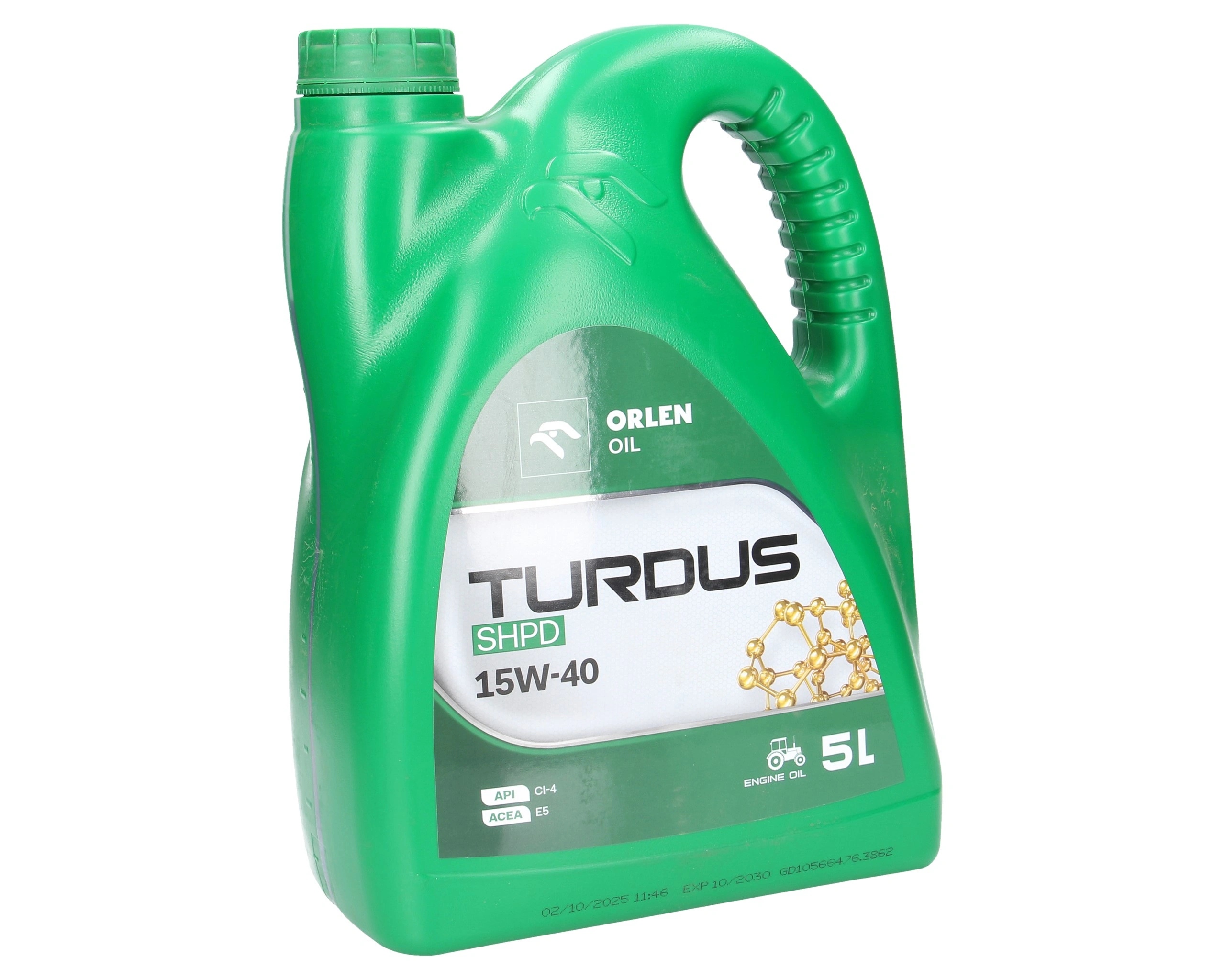 Motorový olej Turdus Shpd 15W40 5L Orlen Oil
