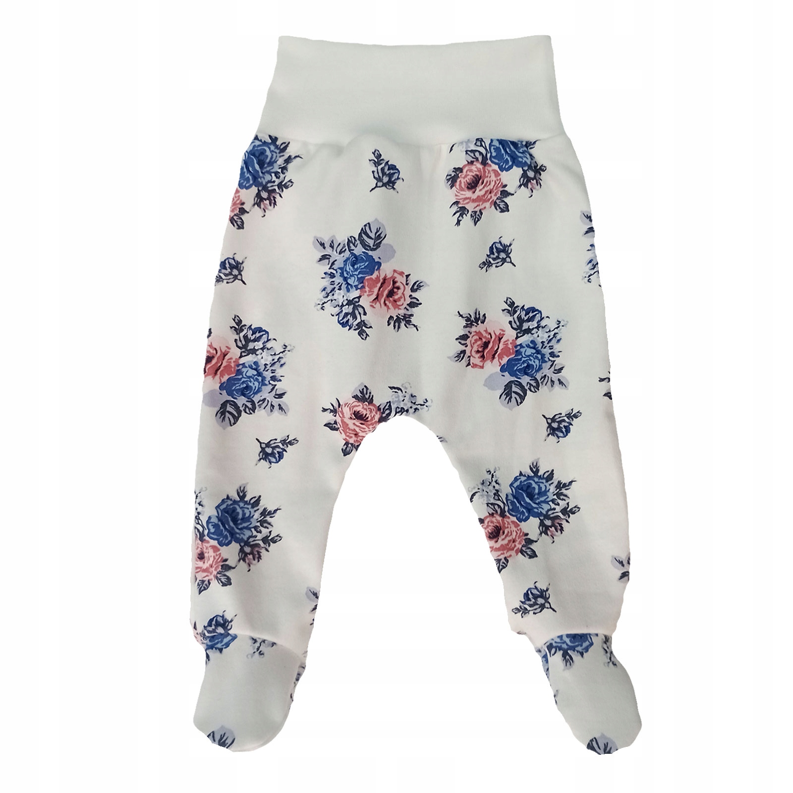 PÓŁŚPIOCHY 50 spodenki BEZUCISKOWE dla wcześniaka PRODUCENT wzór w RÓŻYCZKI