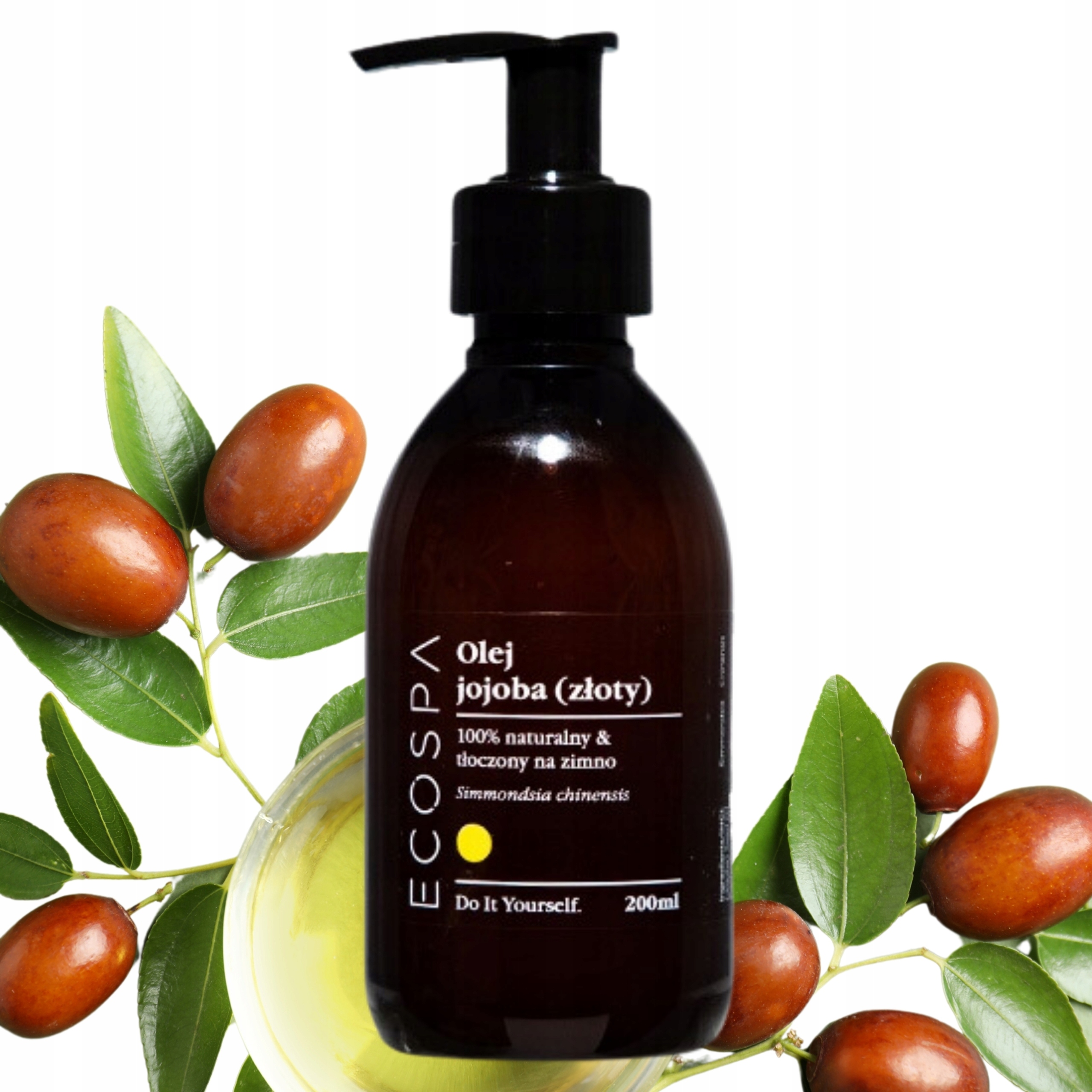 Naturalny Olej Jojoba Zimnotłoczony Do Masażu Ciała Regeneracj 200ML Ecospa