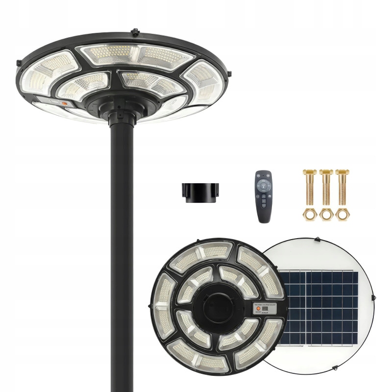 Solární Lampa Led 2500W Zahradní Pouliční Lampa Ufo Senzor Pohybu Pilot