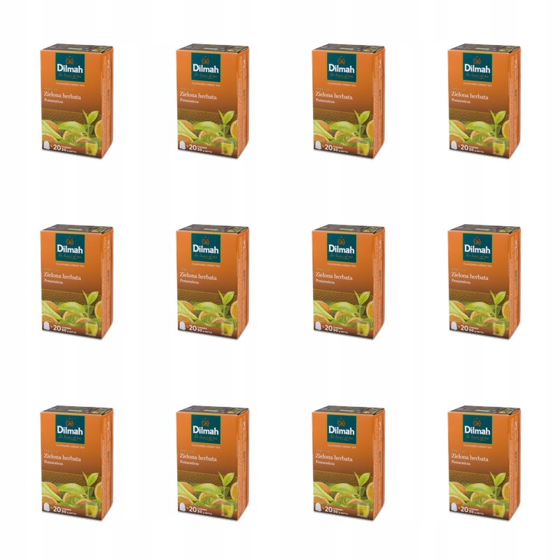 Dilmah Green Tea with Orange [20x1,5g] X12