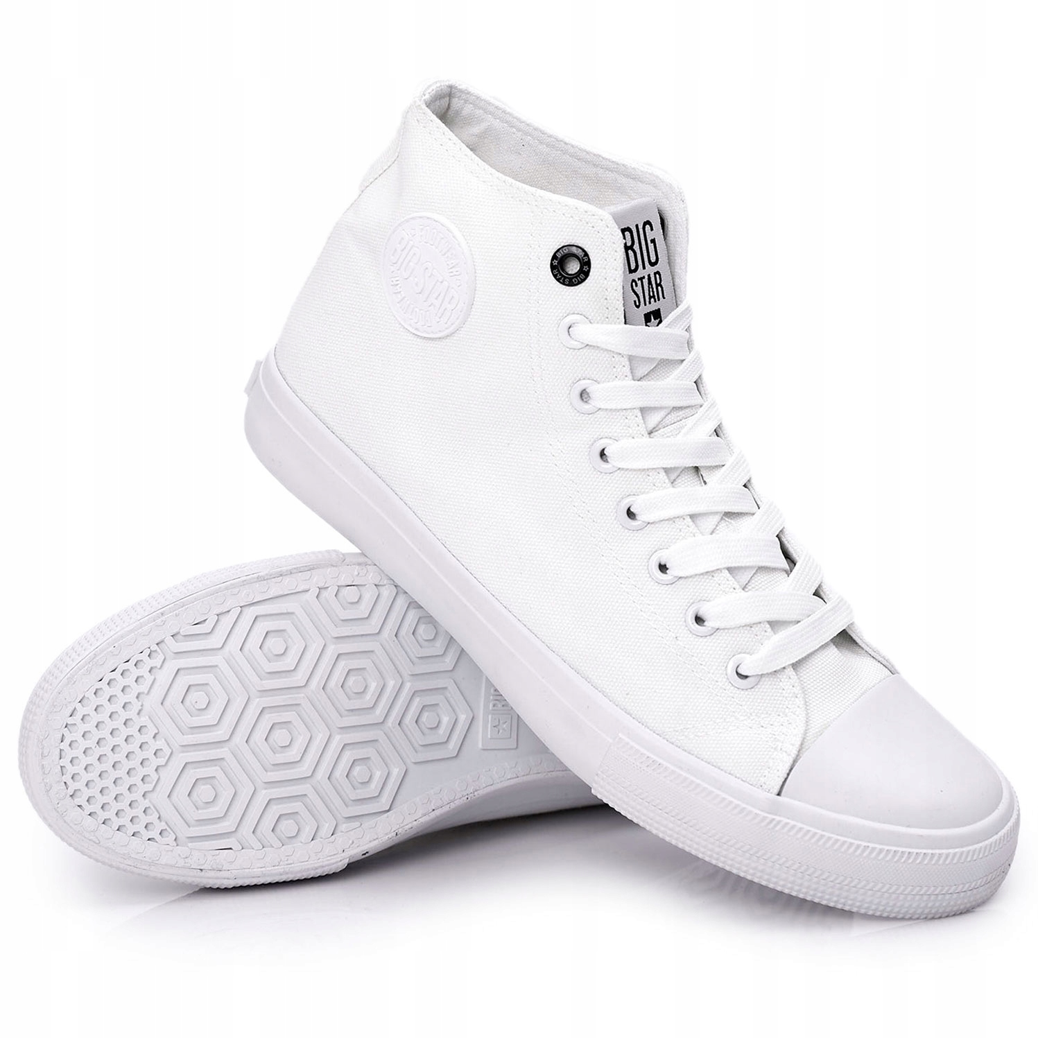 

Męskie Wysokie Trampki Big Star FF174551 Białe 42