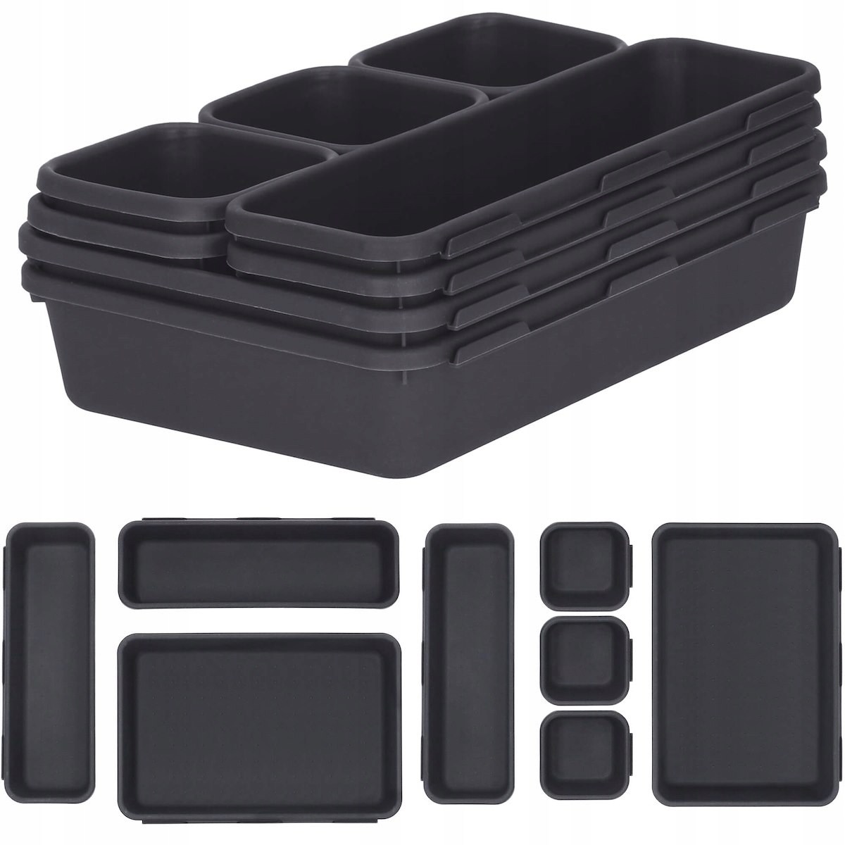 

Organizer Do Szuflady Przechowywania Zestaw 8szt