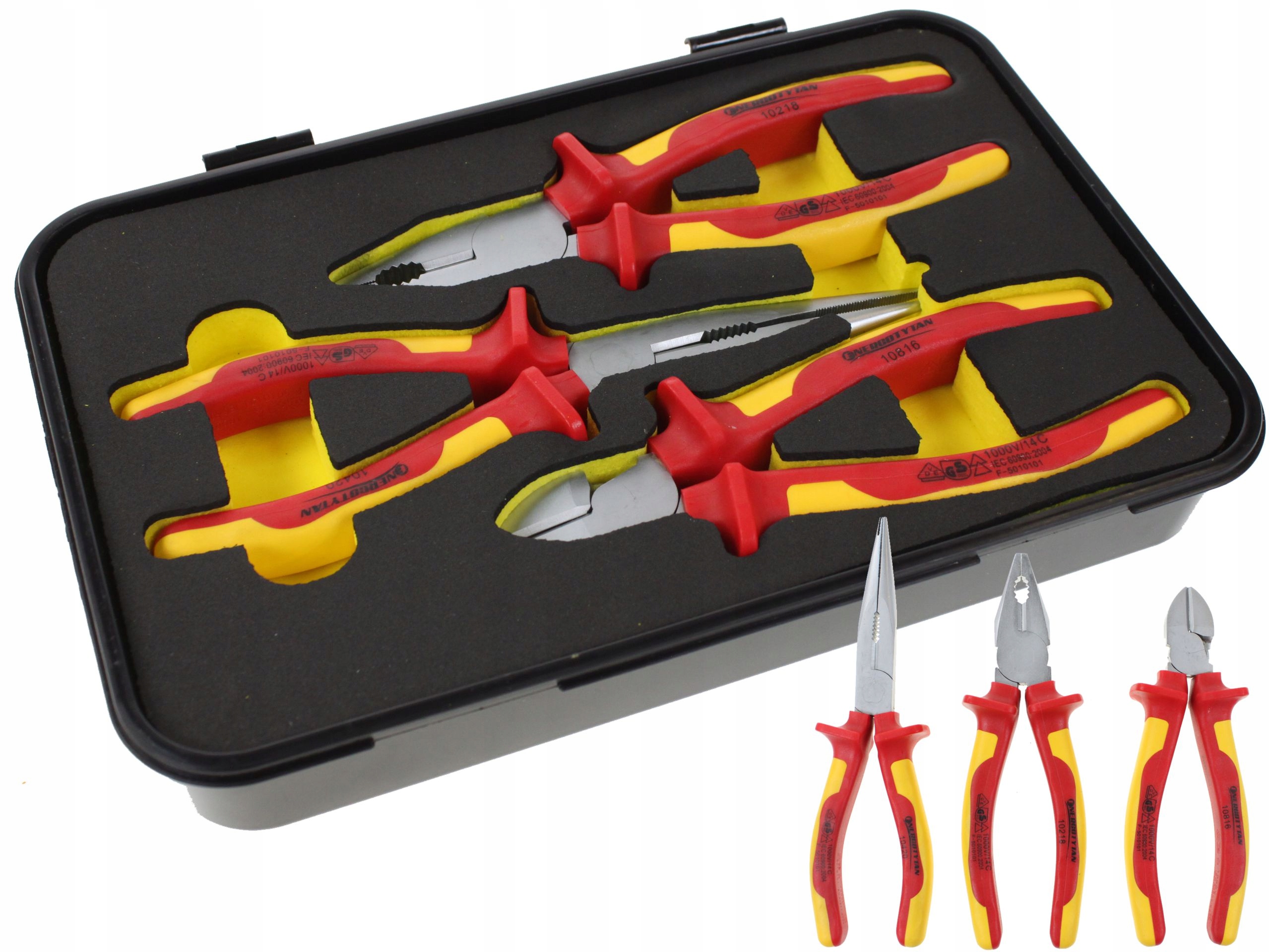 Zestaw narzędzi izolowanych 3 szt. 1000V Szczypce Energotytan Polska