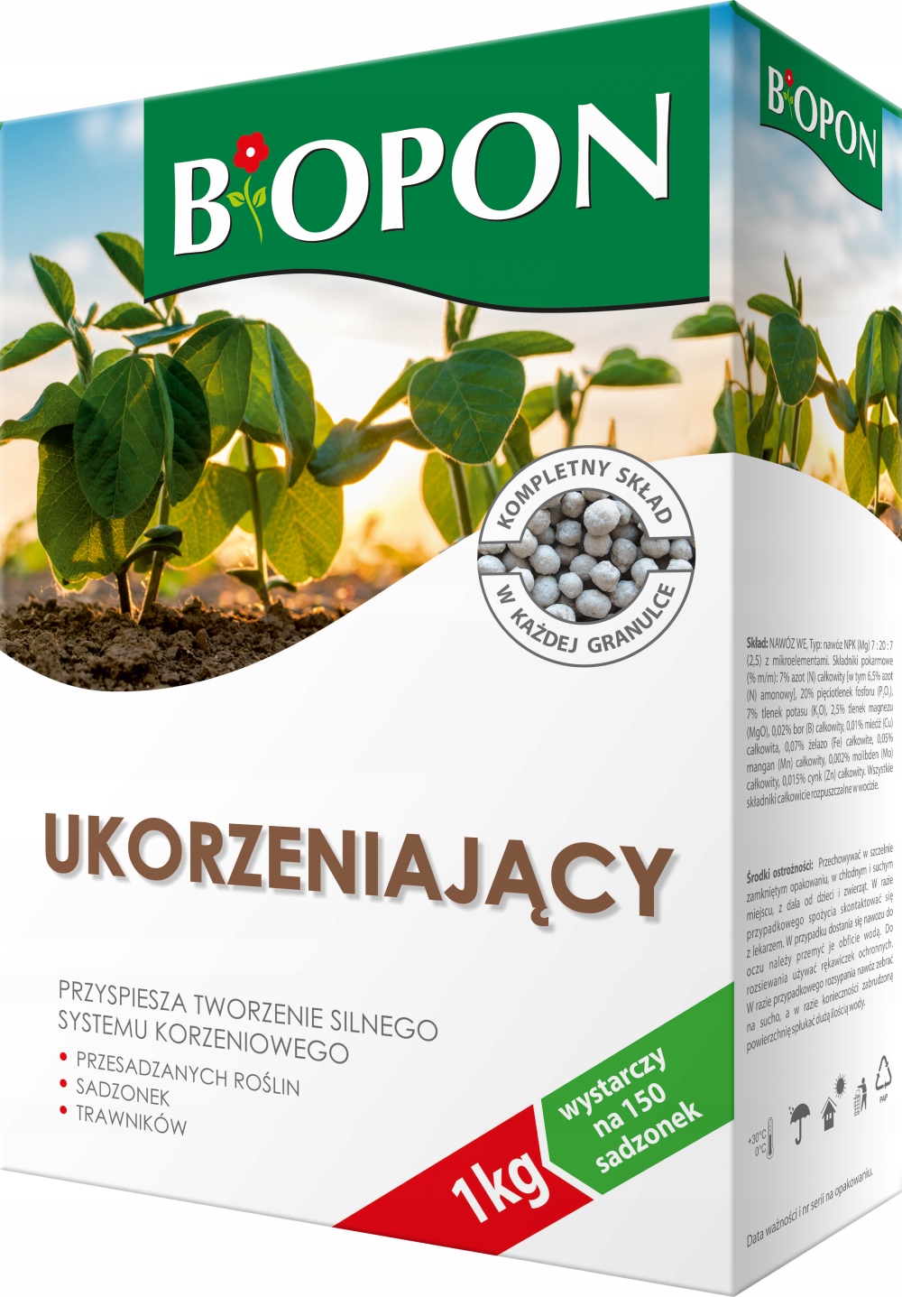 

Biopon Nawóz Ukorzeniający Ukorzeniacz 1kg