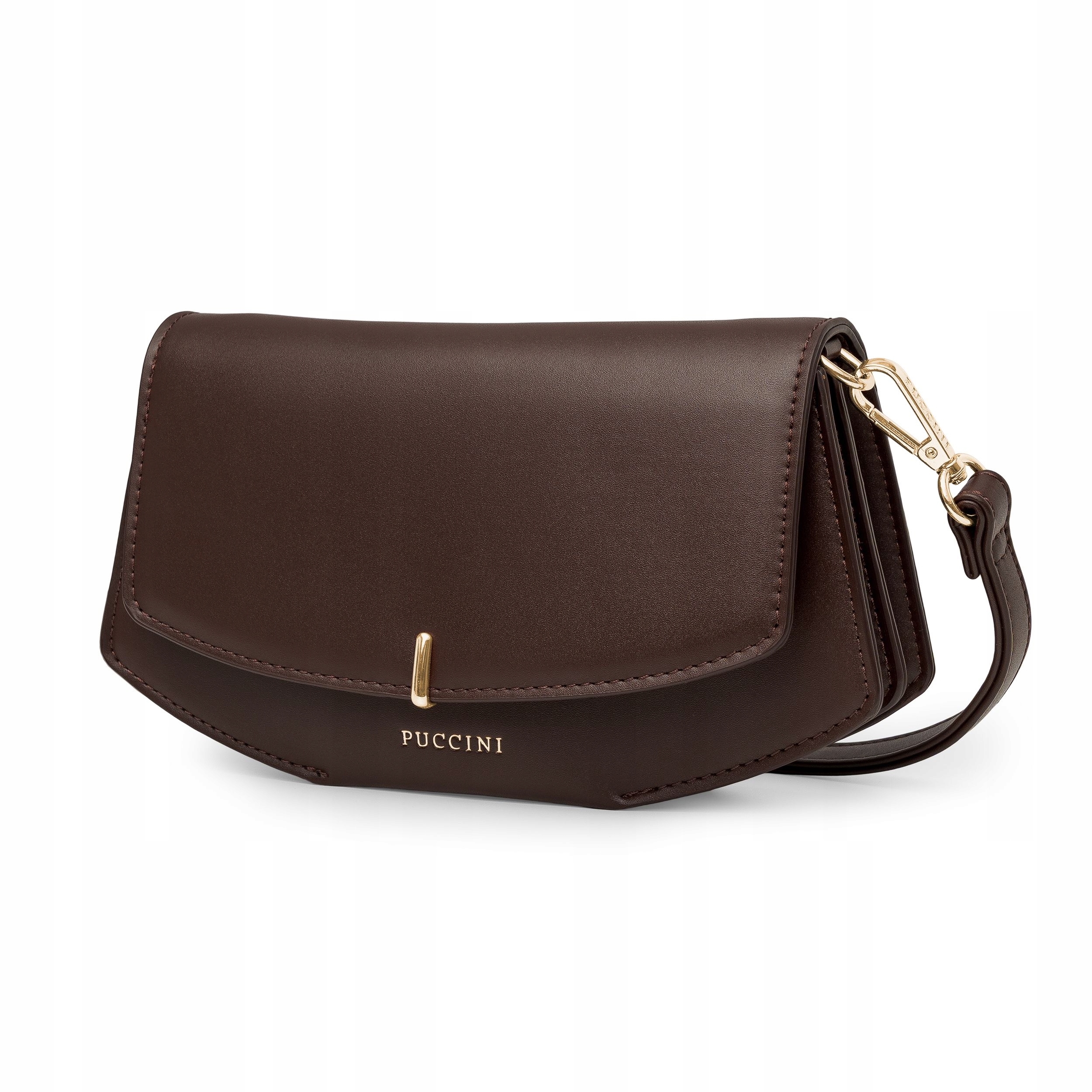 Dámská kabelka Malá Hnědá Elegantní s páskem Puccini BK1261003T-2