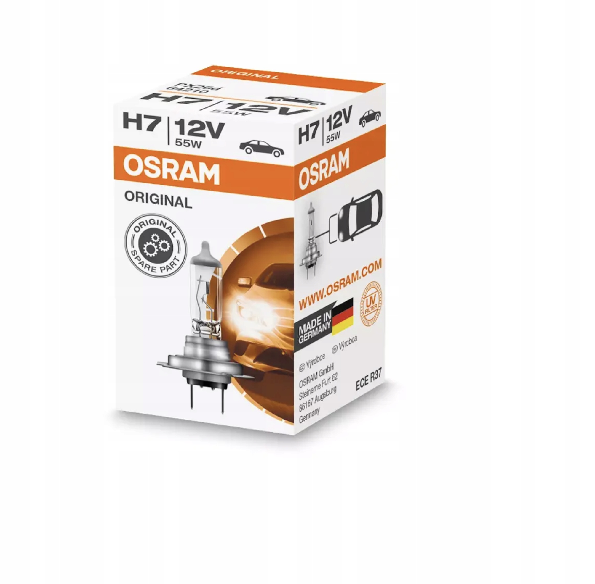 Osram Żarówka Halogenowa H7 12V 55W PX26d Original Line