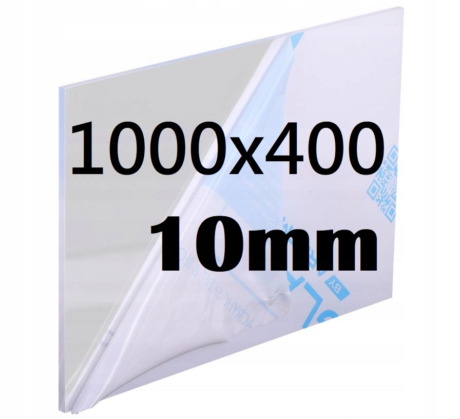 Plexi Plexi Plexi Plexa na míru 100 cm x 40 cm x 10 mm